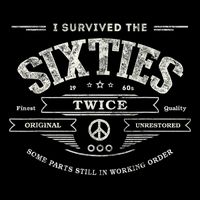 I SURVIVED The SIXTIES TWICE Built In 60s 70th 60th Birthday Wool Snapback Cap