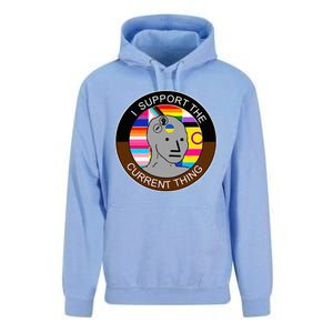 I Support The Current Thing Meme Unisex Surf Hoodie