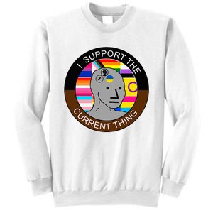 I Support The Current Thing Meme Sweatshirt