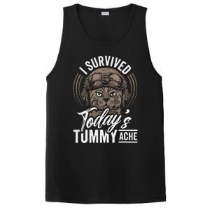 I Survived TodayS Tummy Ache Cat PosiCharge Competitor Tank