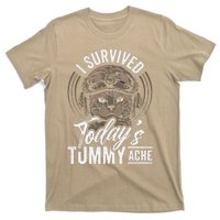 I Survived TodayS Tummy Ache Cat T-Shirt