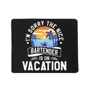 IM Sorry The Nice Bartender Is On Vacation Bartending Mousepad