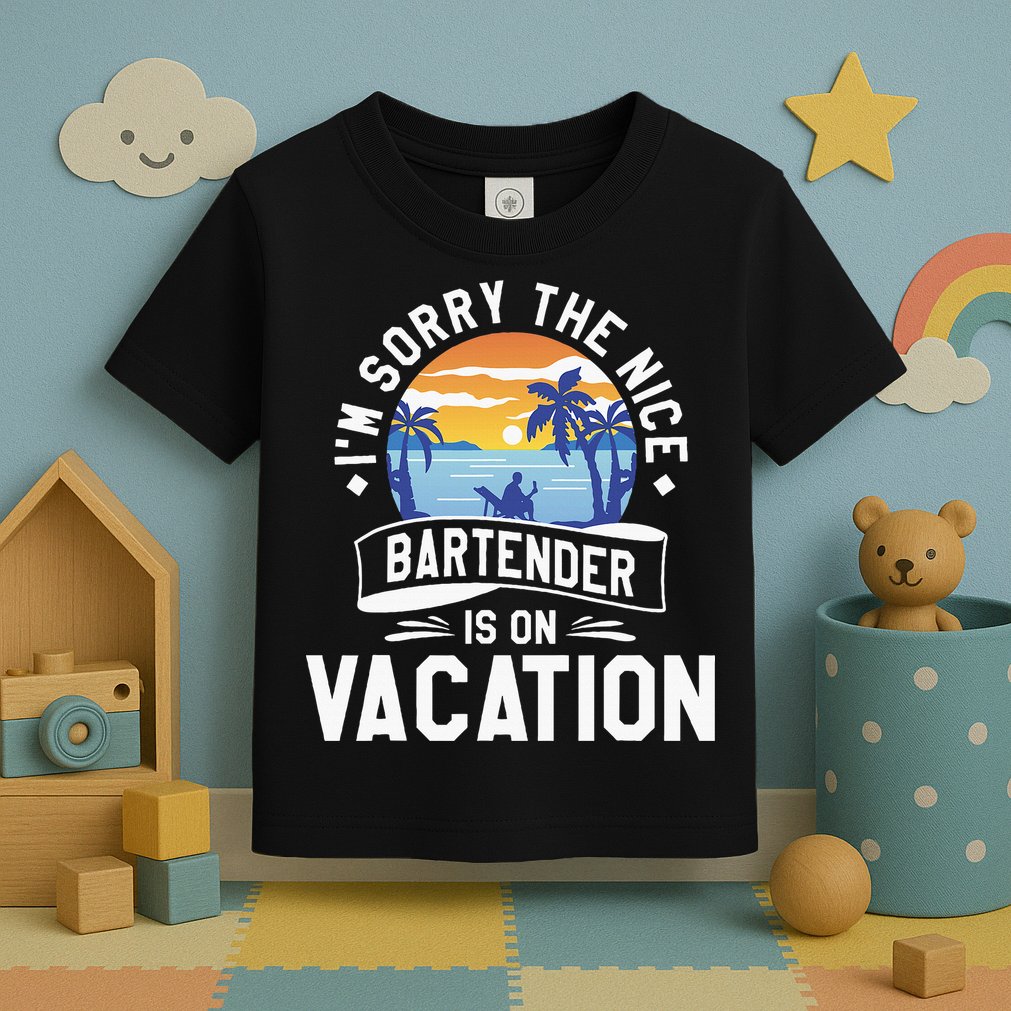 IM Sorry The Nice Bartender Is On Vacation Bartending Toddler T-Shirt