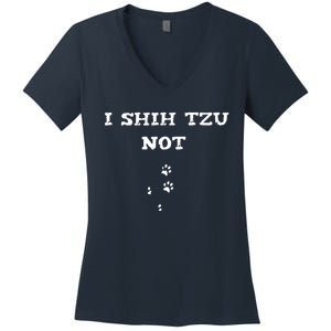 I SHIH TZU NOT Women's V-Neck T-Shirt