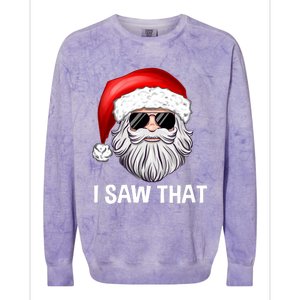 I Saw That Santa Claus Christmas Xmas Colorblast Crewneck Sweatshirt