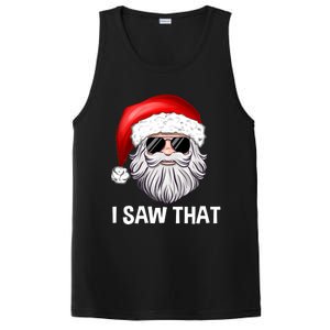 I Saw That Santa Claus Christmas Xmas PosiCharge Competitor Tank