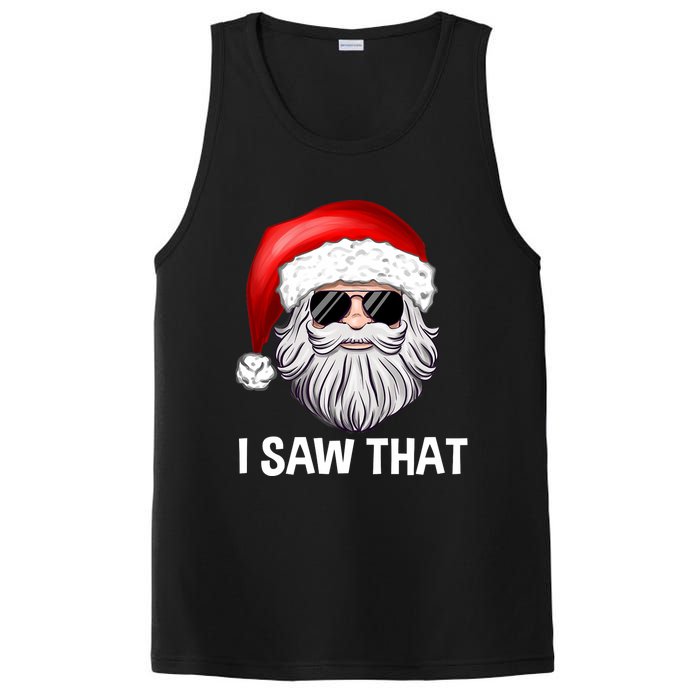 I Saw That Santa Claus Christmas Xmas PosiCharge Competitor Tank