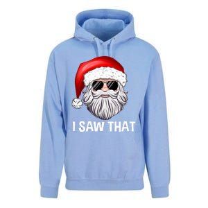 I Saw That Santa Claus Christmas Xmas Unisex Surf Hoodie