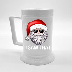 I Saw That Santa Claus Christmas Xmas Beer Stein