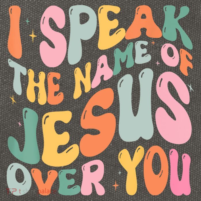 I Speak The Name Of Jesus Over You Cotton Canvas Backpack