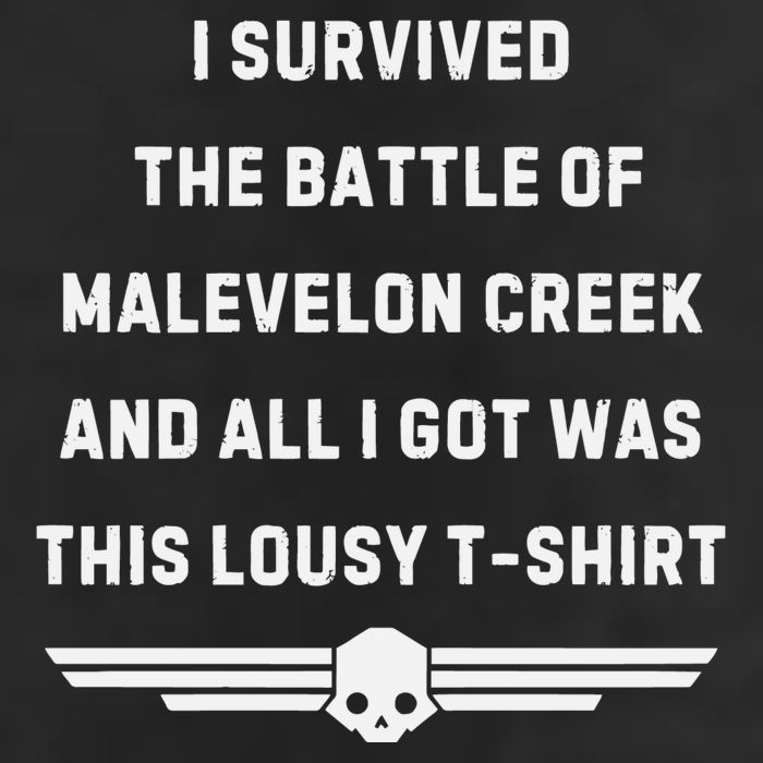 I Survived The Battle Of Malevelon Creek And All I Got Was This Lousy 7 Panel Mesh Trucker Snapback Hat