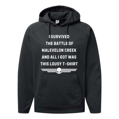 I Survived The Battle Of Malevelon Creek And All I Got Was This Lousy Performance Fleece Hoodie