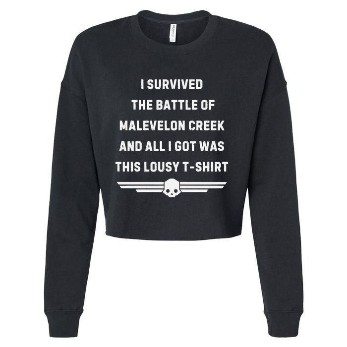 I Survived The Battle Of Malevelon Creek And All I Got Was This Lousy Cropped Pullover Crew