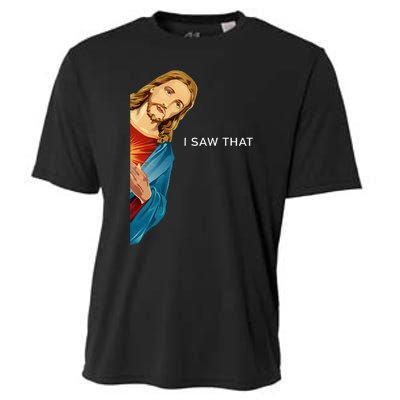 I Saw That Funny Jesus Christian Cooling Performance Crew T-Shirt