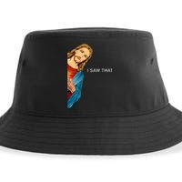 I Saw That Funny Jesus Christian Sustainable Bucket Hat