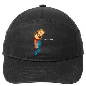 I Saw That Funny Jesus Christian 7-Panel Snapback Hat