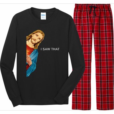 I Saw That Funny Jesus Christian Long Sleeve Pajama Set