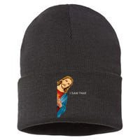 I Saw That Funny Jesus Christian Sustainable Knit Beanie