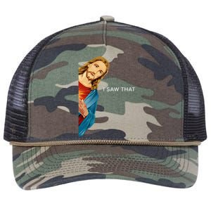 I Saw That Funny Jesus Christian Retro Rope Trucker Hat Cap