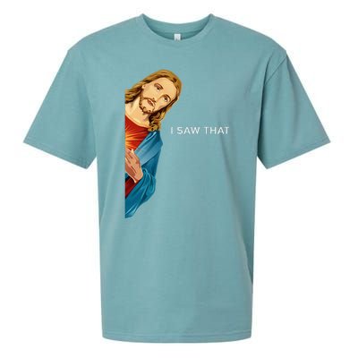 I Saw That Funny Jesus Christian Sueded Cloud Jersey T-Shirt