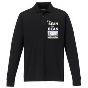 Ive Sean The Bean Chicago Bean Performance Long Sleeve Polo