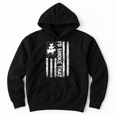 Id Smoke That Smoker Dad Gift Funny Barbecue Retro Grilling Hoodie