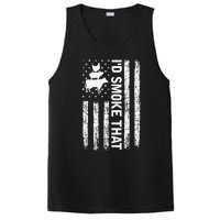 Id Smoke That Smoker Dad Gift Funny Barbecue Retro Grilling PosiCharge Competitor Tank