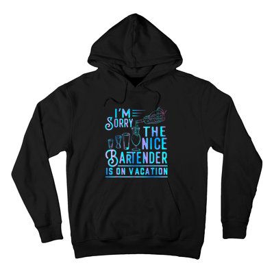 IM Sorry The Nice Bartender Is On Vacation Funny Hoodie