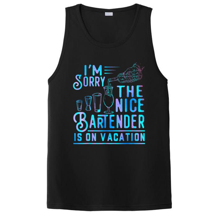 IM Sorry The Nice Bartender Is On Vacation Funny PosiCharge Competitor Tank