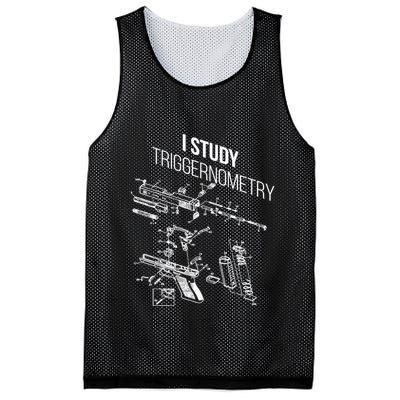 I Study Triggernometry Mesh Reversible Basketball Jersey Tank
