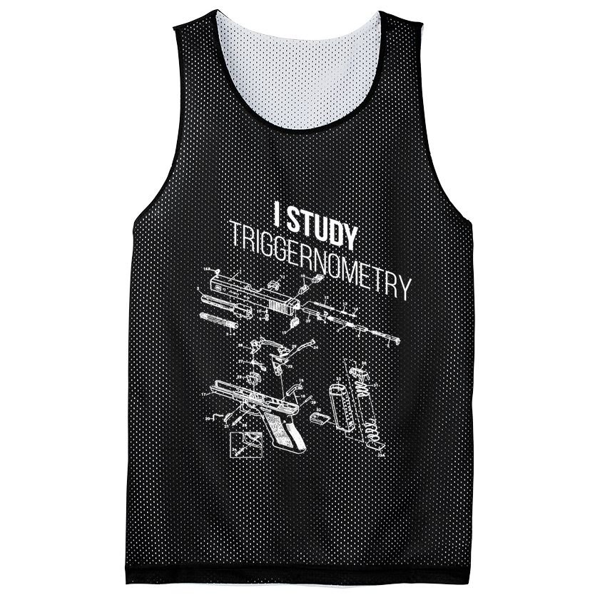 I Study Triggernometry Mesh Reversible Basketball Jersey Tank