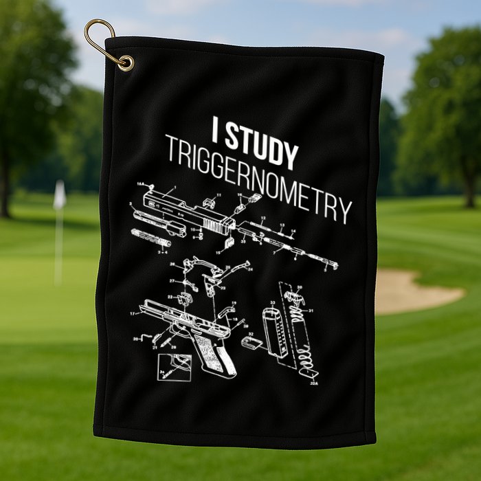 I Study Triggernometry Golf Towel