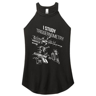 I Study Triggernometry Women's Perfect Tri Rocker Tank
