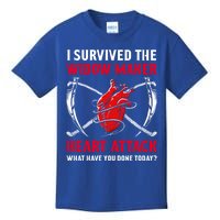 I Survived The Widow Maker Heart Attack Heart Disease Gift Kids T-Shirt