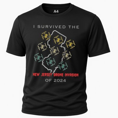 I Survived The New Jersey Drone Invasion Of 2024 Cooling Performance Crew T-Shirt