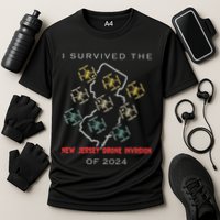 I Survived The New Jersey Drone Invasion Of 2024 Cooling Performance Crew T-Shirt