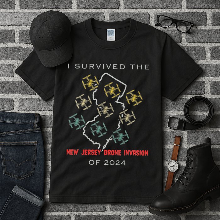 I Survived The New Jersey Drone Invasion Of 2024 Tall T-Shirt