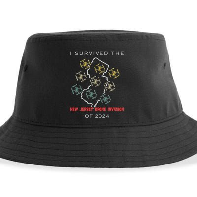 I Survived The New Jersey Drone Invasion Of 2024 Sustainable Bucket Hat
