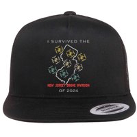 I Survived The New Jersey Drone Invasion Of 2024 Flat Bill Trucker Hat