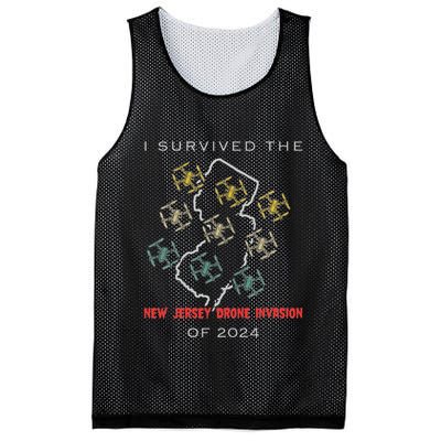 I Survived The New Jersey Drone Invasion Of 2024 Mesh Reversible Basketball Jersey Tank