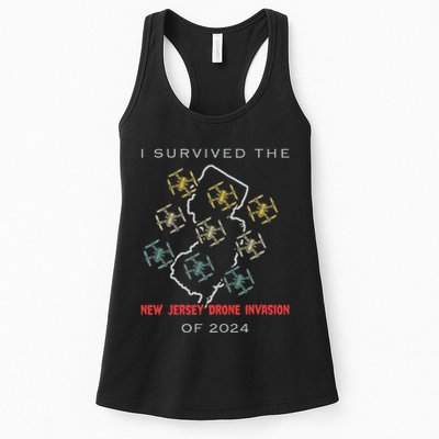I Survived The New Jersey Drone Invasion Of 2024 Womens Tank Top