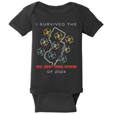 I Survived The New Jersey Drone Invasion Of 2024 Baby Bodysuit