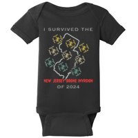 I Survived The New Jersey Drone Invasion Of 2024 Baby Bodysuit