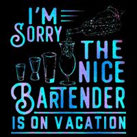 IM Sorry The Nice Bartender Is On Vacation 16 in Basic Backpack