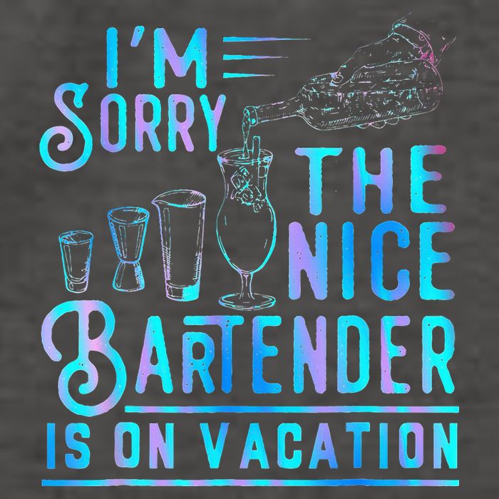 IM Sorry The Nice Bartender Is On Vacation Vector Backpack