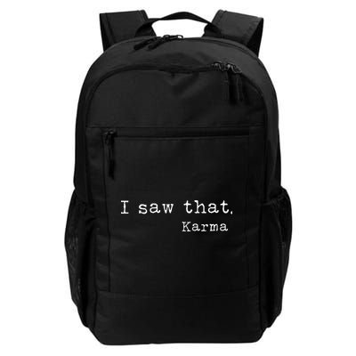 I Saw That Karma Backpack