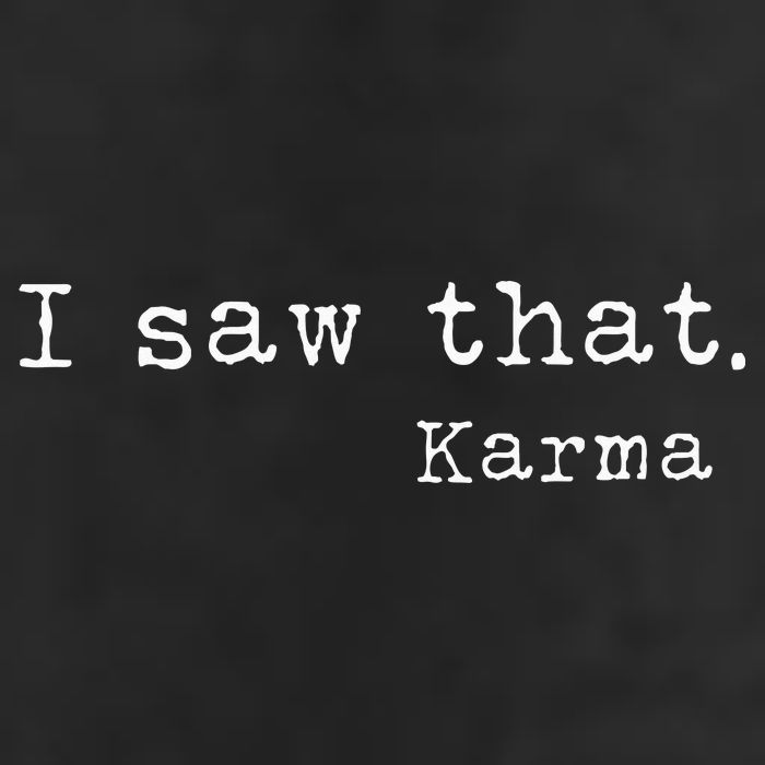 I Saw That Karma Golf Towel