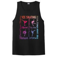 Ice Skating Typography Figure Skater Ice Skates PosiCharge Competitor Tank