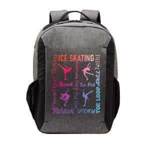 Ice Skating Typography Figure Skater Ice Skates Vector Backpack