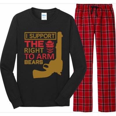 I Support The Right To Arm Bears Long Sleeve Pajama Set